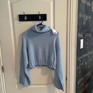 Brand new baby blue turtleneck sweater